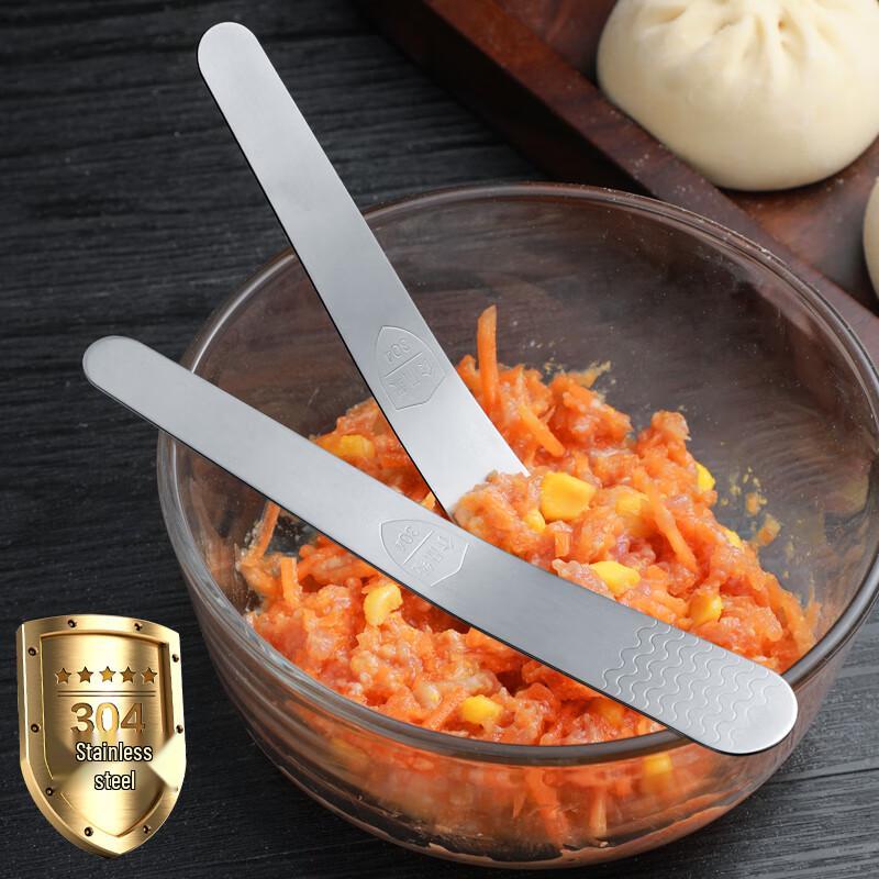 3-Piece Stainless Steel Dumpling Filling Spatula Set