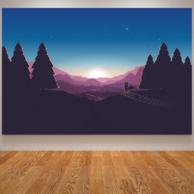 Abstract Painting Arctic Fox Poster Prints Wall Pictures for Living Room Decoration Modern Minimalist Animals Wall Art Print Fox