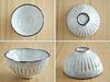 Tableware East Rice Bowl Black Clay Japanese Style Ribbed Rice Bowl Japanese Tableware 11.2cm