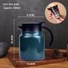 316 Stainless Steel Insulated Teapot - Old White Tea Brewer with Water Separation, Large Capacity.