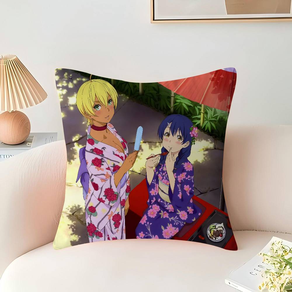 Anime F-Food Wars Shokugeki no Soma Kissen Kissenbezug Kissenbezug Wohnzimmer Sofa Heimdeko Angepasst