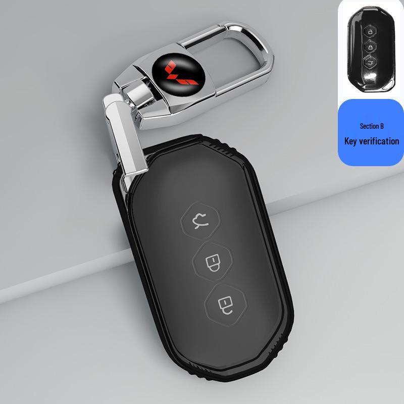 Transparent Full Wrap Key Case for Wuling Hongguang MiniEV/S3/New Hongguang Plus Journey
