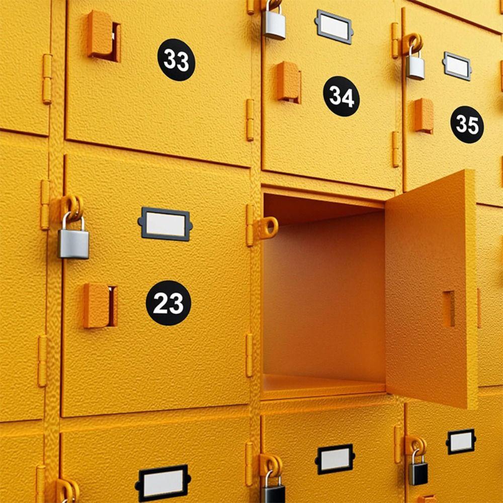 100Sheets Self-adhesive Consecutive Number Stickers 10mm Clothing Size Label  Lipstick Color