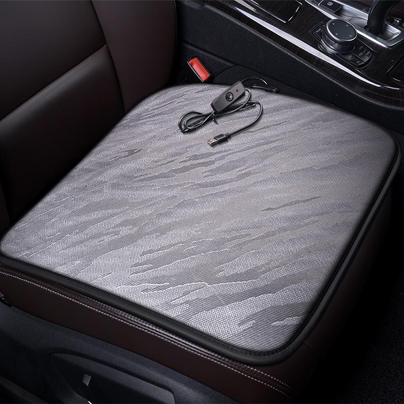 USB Heated Car Seat Cushion - Compact and Portable 5V Pad for Home, Office, or Car Use