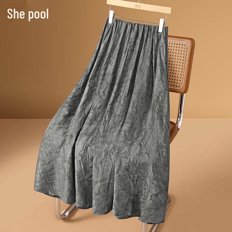 Women s A-Line Floral Midi Skirt XXL