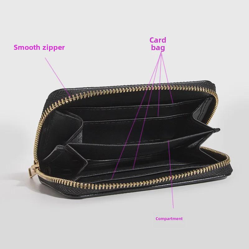 Bohemian Style PU Zipper Card Holder & Coin Purse with Butterfly and Flower Design