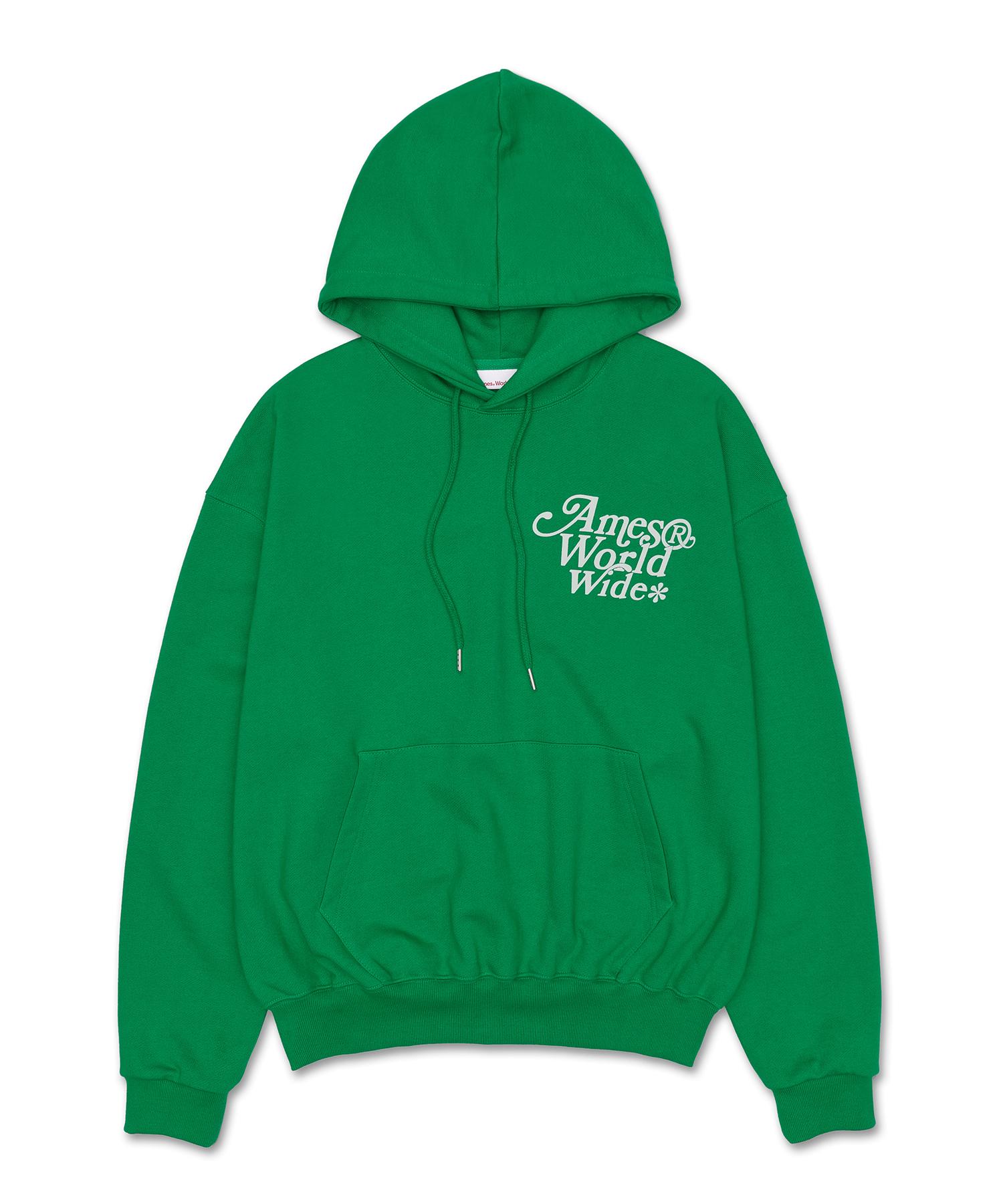 Ames Worldwide Signature Logo Hoodie Green (Am2Cfum401A) Green/Green/M