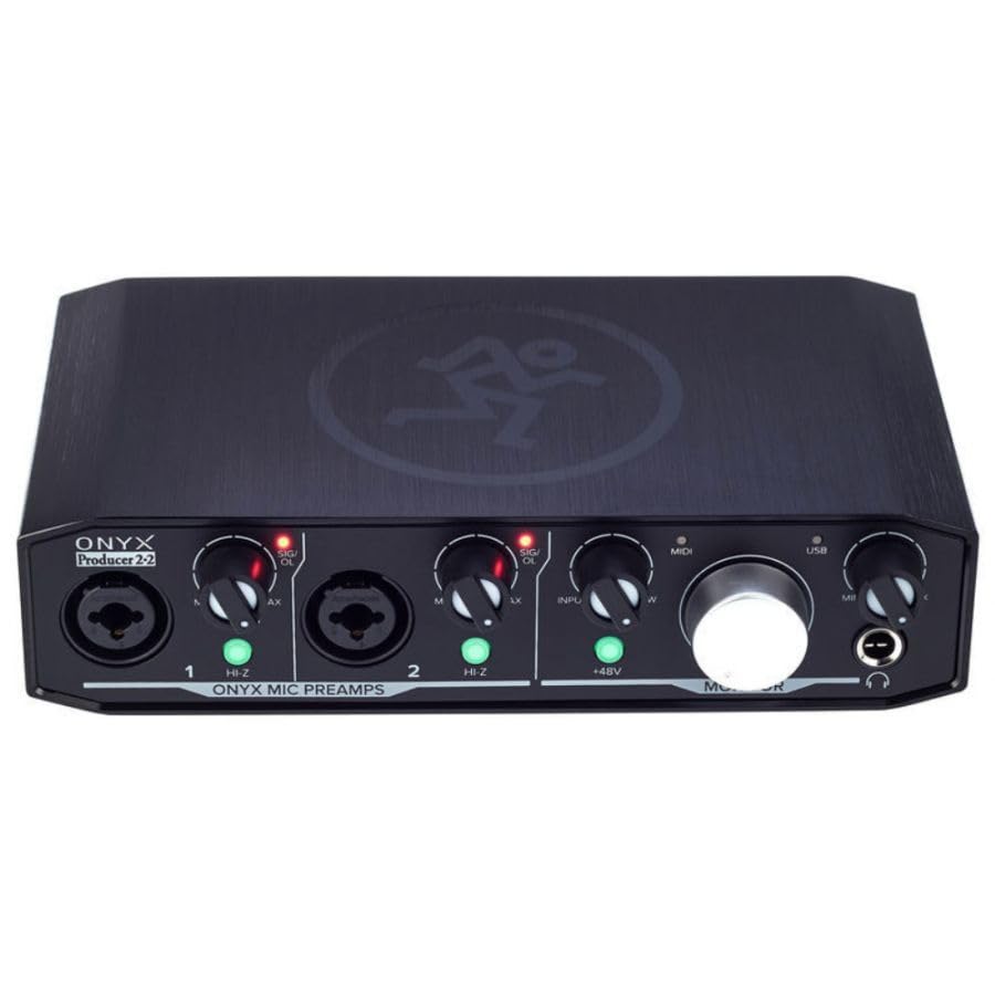 MACKIE Gesangs-Kondensator-USB-Audio-Interface-Set Producer Bundle Mikrofon, Mikrofon, Kopfhörer,