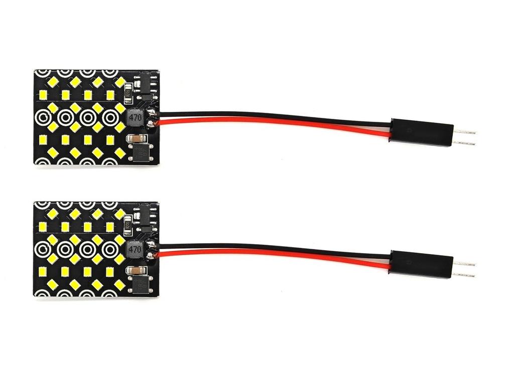 2 szt Panel 24 LED 12V W5W, T10, C5W, SV8.5, BA9S, T4W CANBUS 1000lm biały mocny Off-Road
