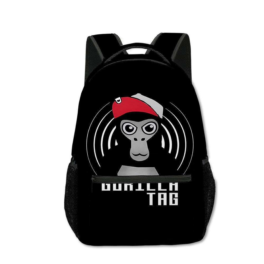 Trendy Novelty Kpop Youthful School Bags Unisex Gorilla Tag Travel Bags 3D Print Oxford Waterproof Notebook Shoulder Backpacks