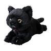 Sunlemon Knee Cat Plush Toy Black 11x29x12cm Cute Animal Stuffed Cat P-8032