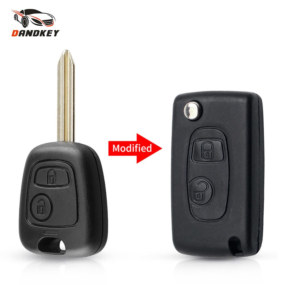 For Peugeot 206 306 307 107 207 407 For Citroen C1 C2 C3 Saxo Berlingo Xsara Picasso Modified Flip Remote Key Shell Case
