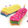 5 Pair Socks Lovely Heart Pattern Cotton Blend Women Ankle Socks for Daily Wear
