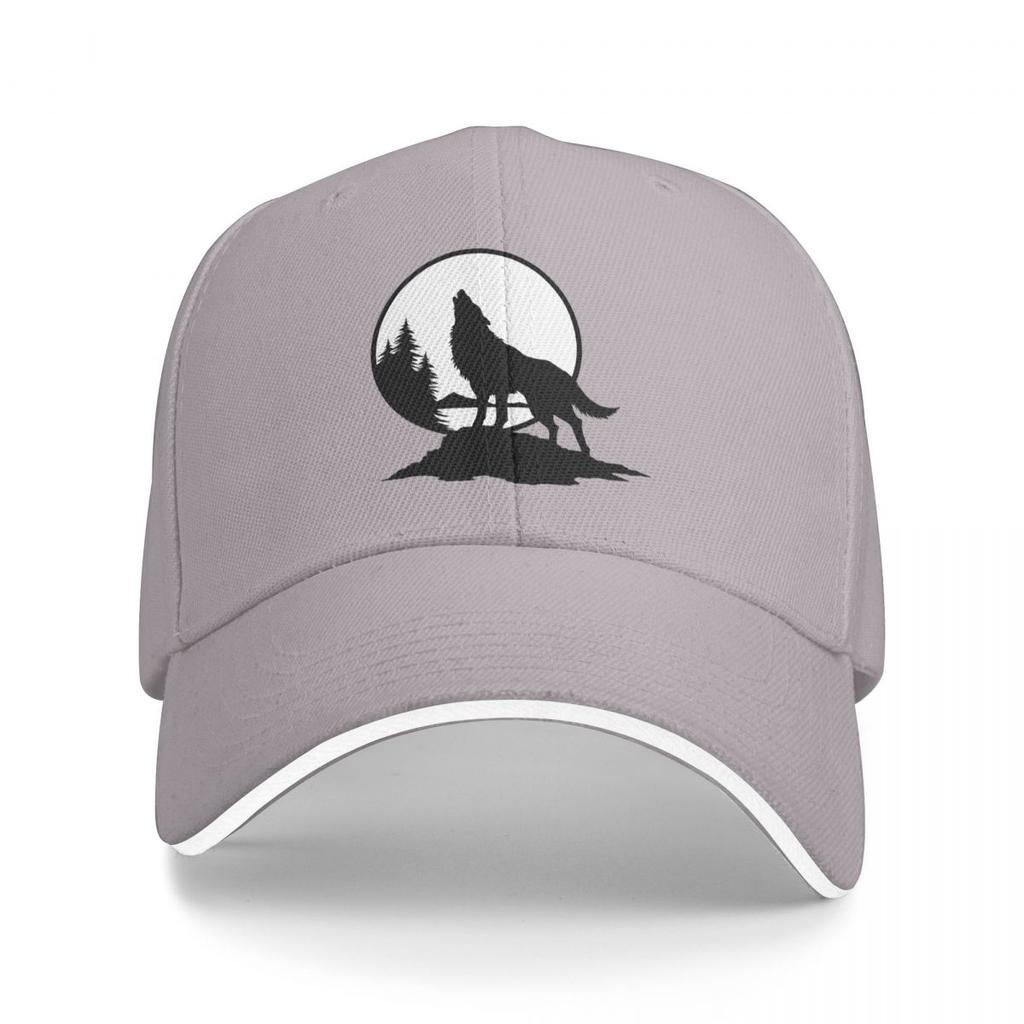 Wolf Heulen Eines Wolfes Baseballkappen Snapback Baseballmützen Atmungsaktiv Lässig Kappe Outdoor für Männer und Frauen