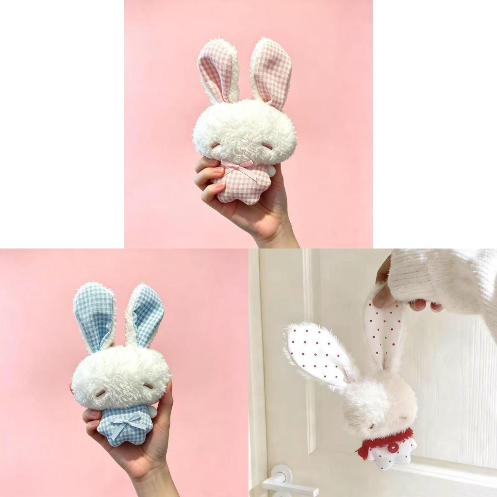 Plush Angel Bunny Keychain With Soft Short Plush For Kids And Teens