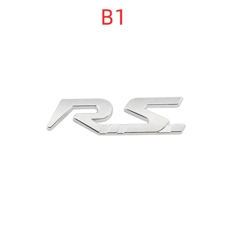 3D Car Metal  RS Line Logo Decals Emblem Badge Sticker For Logan Clio Megane 2 3 4 Kangoo Koleos Captur Twingo Duster