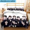 3PCS K-pop Group Stray 3pcs Bedding,Including 3PCS Duvet Cover And 2pcs Pillowcases Perfect for Christmas,Ideal for Bedroom, Dormitory