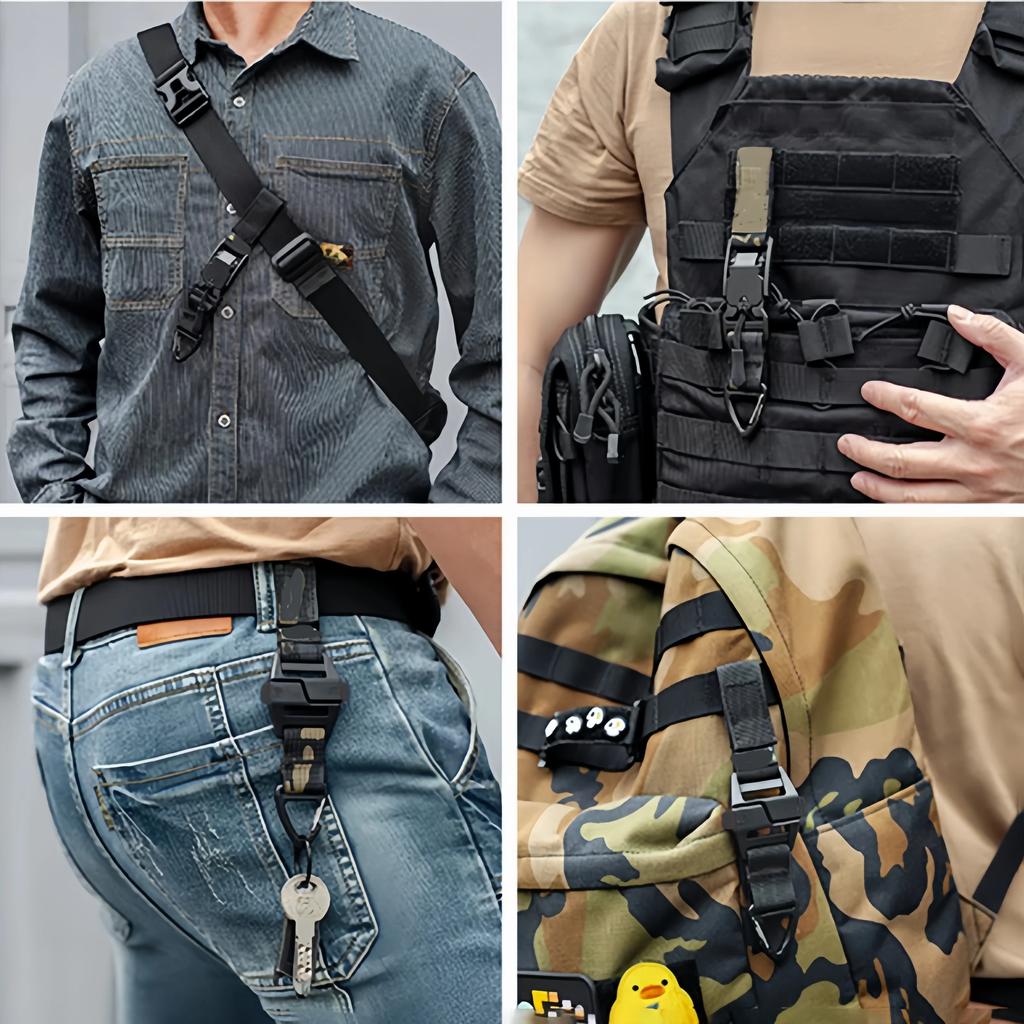 Outdoor Tactical Multi-purpose Triangle Quick Release Buckle Multifunctional Backpack Belt Quick Nylon Hanging Buckle