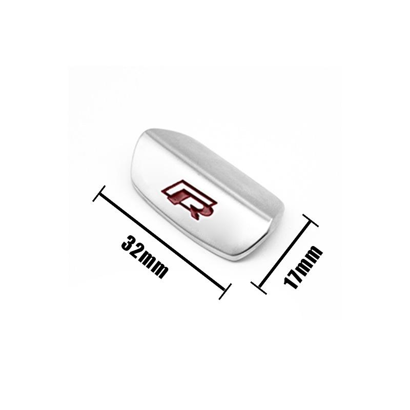 For Volkswagen Car Steering Wheel Accessories Metal Stickers Accessories For VW GTI R Line Polo Golf Passat Scirocco Tiguan Jetta T-ROC Touareg