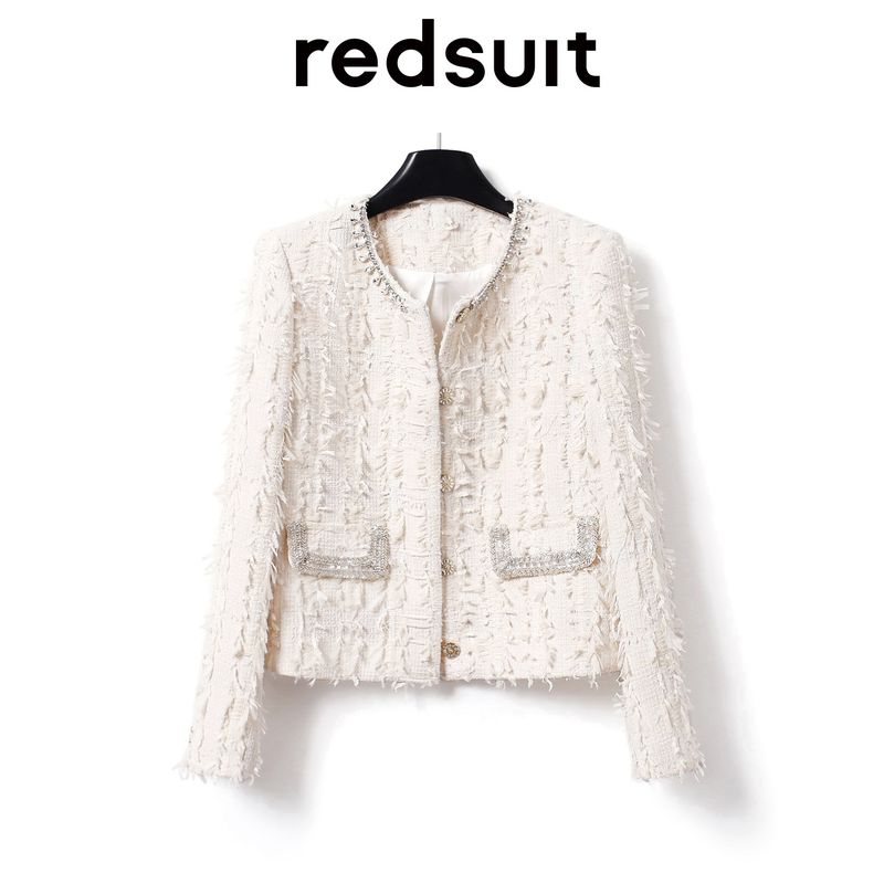 

Redsuit Elegant Lady of Note Heavy Industry Feather Outwear Twilight Clouds White (Outwear)-B074 L In Stock