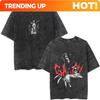 Customization Washed Vintage Anime One Punch Man Garou Graphic T Shirt Men Women Casual Cotton Retro Tshirt Mens Oversized Tee