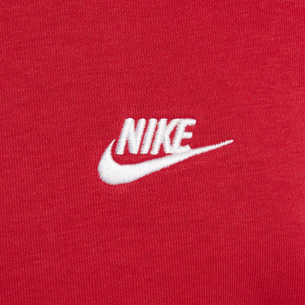 New Nike Club Sweatshirt Men's University Red/White FN3889-657