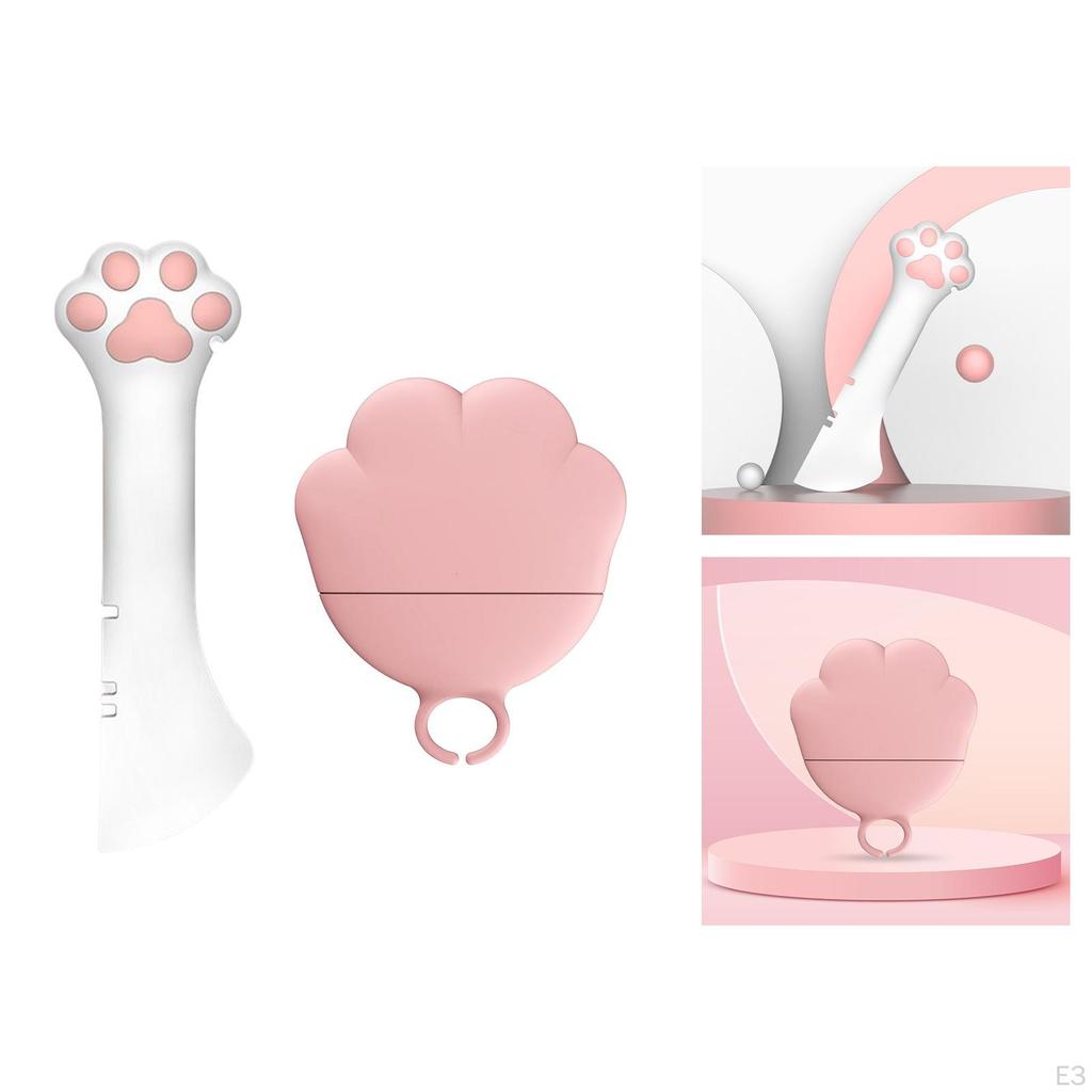 Portable Cat Can Opener Spoon, Feeding Food , for Dog Silicone Multifunctional