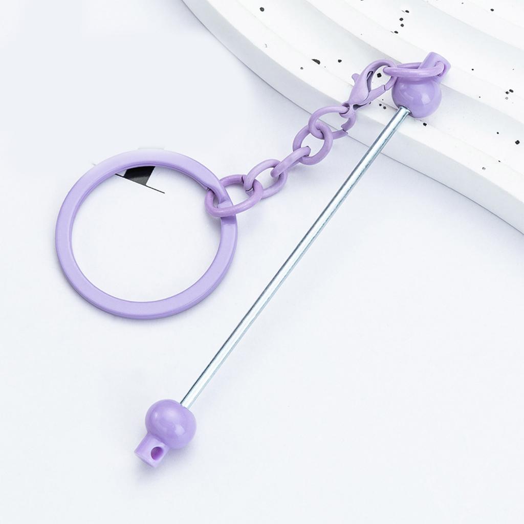 12 Color DIY Beaded Keychain Pendant Versatile 12 Color Beadable Blank Accessory Set For Keychain And Pendant Designs