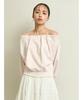 Snidel Tuck Sweatshirt SWCT251158 LPNK Free Size Off-the-Shoulder Women's