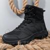 Men Tactical Boots Lace Up Desert Military Work Ankle Hiking Shoe Climbing Shoe Army Boot Unisex Size Plus Male Brand Waterproof