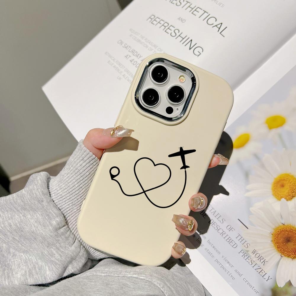 Ae100 Travel World Hârtie Avioane Artă Huse de Telefon pentru Samsung A13 A32 A53 A54 S24 FE S23 Ultra Infinix Hot 40i Huawei Metal Protecție Cameră Capac Spate