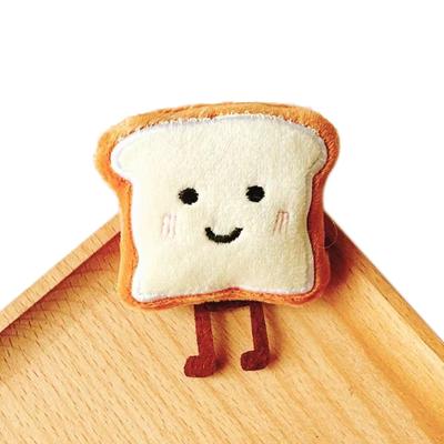 Toast Bread Pendant Cute Cartoon Plush Small Figure Bag Decoration Kawaii Creative Expression Nice Present