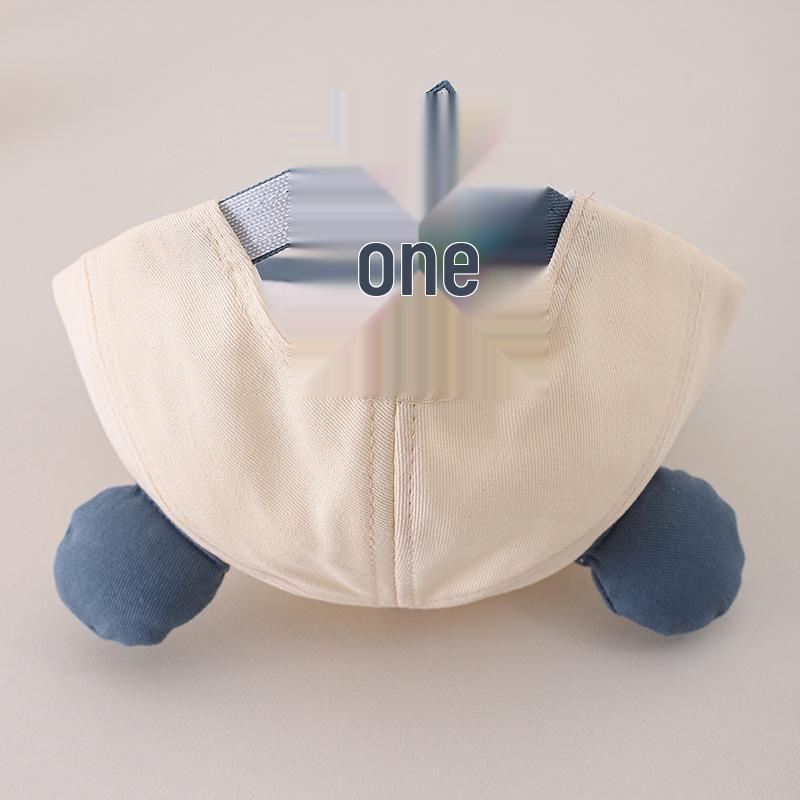 Infant Cartoon Bear Soft Brim Baseball Cap – Spring/Autumn Sun Protection for Boys & Girls