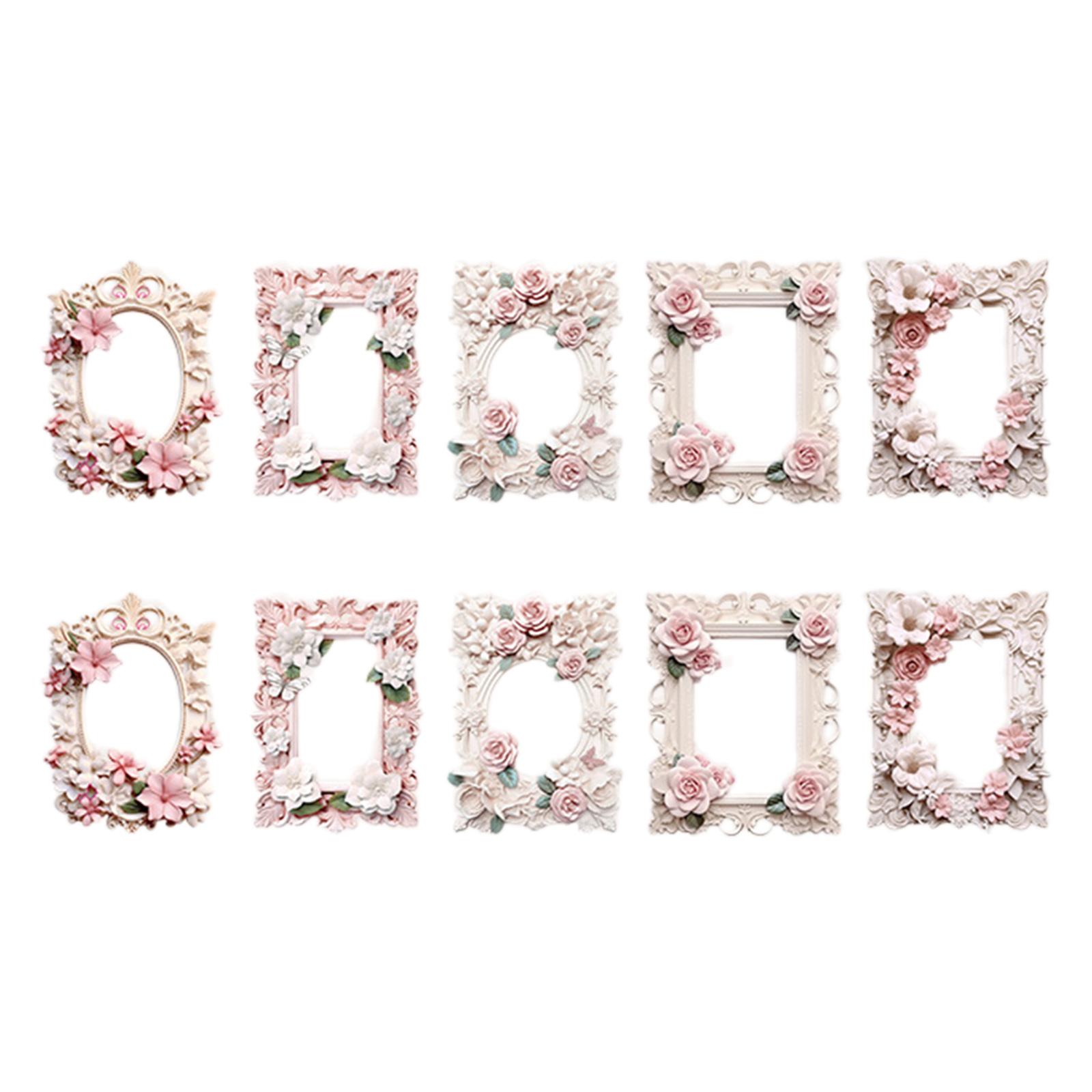 

10 листов Винтажные тисненые вырезанные рамочные коллажные карточки Скрапбукинг фон Коллажная бумага для ведения журнала Бумажное рукоделие 1