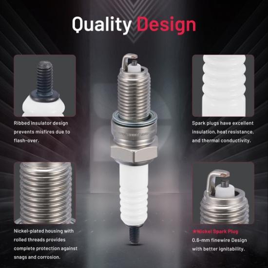 DPR7EA-9 Set Of 4 Iridium Spark Plugs For Kawasaki Vulcan 1500,1500L