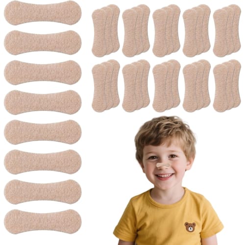 

Sakalife Nasal Dilator Strips for Kids, 4.4x1.4cm, Anti-Snoring Nasal Strips for Nasal Breathing, Strong Adhesive, Small Size (30 Sheets)