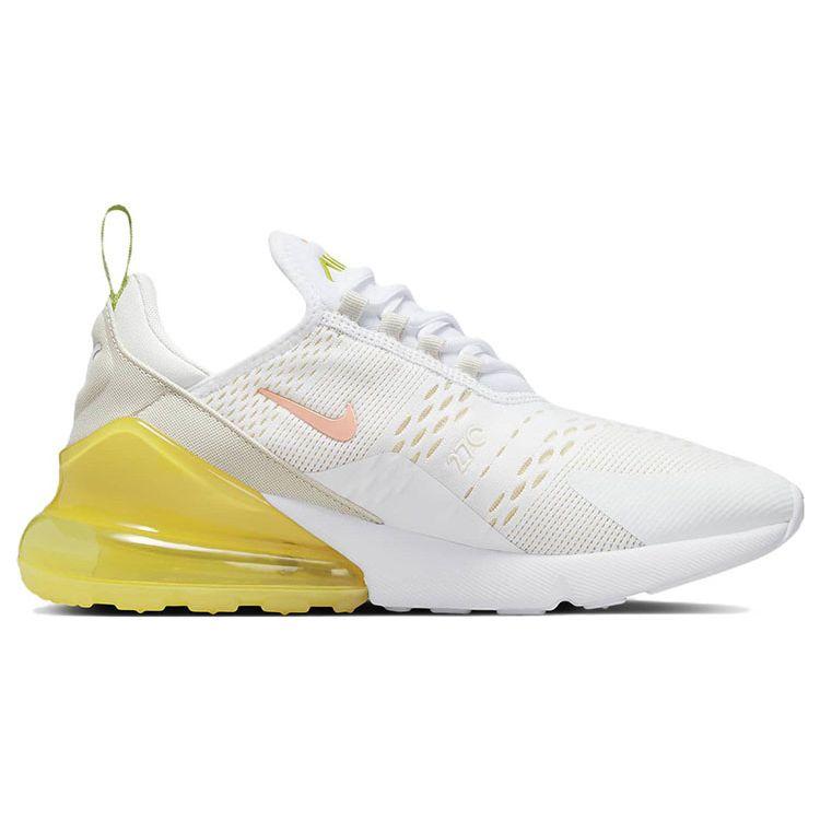 Nike  Air Max 270 White Yellow Strike Women Sneakers Crimson-Bliss DV2184-100