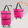 Tragbare faltbare wiederverwendbare Einkaufstaschen Kleiner Einkaufswagen Kaufen Einkaufstrolley Tasche mit Rädern Obst Gemüse Tasche Lebensmittel Organizer