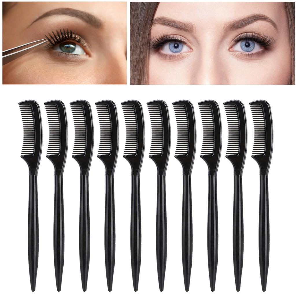 10pcs   Set Plastic Eyelashes Comb Portable Beauty Makeup Eye Lashes Separator Tool