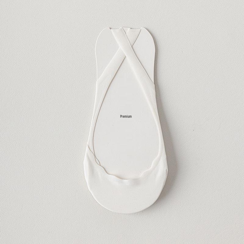 

Женские нескользящие носки-лодочки из ледяного шелка, невидимые под обувью, с низким вырезом, для лета One Size