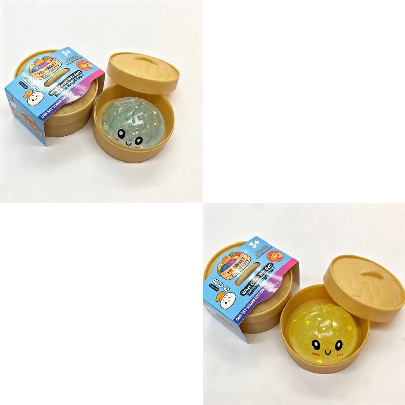 Heißer Glitzer Knödel Quetschspielzeug Squishy Malzose Serie mit Box Fidget Spielzeug Knödel Sensorisch zur Stressbewältigung Langsamer Rückprall Kreatives Geschenk