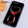 Krajews Red Wine Glass Soft Phone Case Cover For iPhone 17 Air 16 15 14 plus 11 12 13 pro max coque Shell Fundas