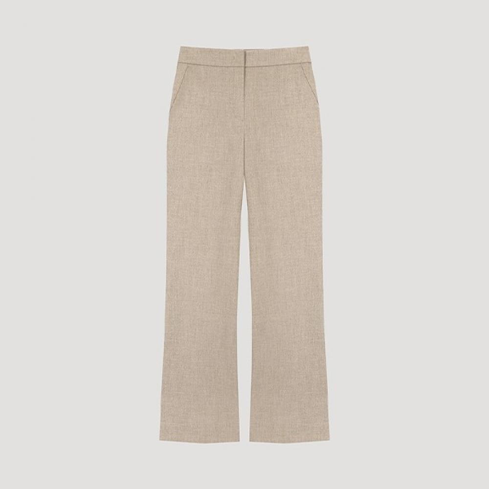 

[Она S пропустила] Узкие брюки Bootcut с полосками сзади SwwSlo41040 Я MELANGE BEIGE/55