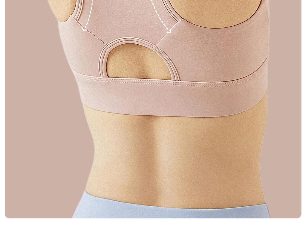 361 High-Impact Plus Size Front-Zip Sports Bra for Women
