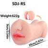 3in1 Realistic Mouth Vagina Anal Plug Male Masturbator Cup Deep Throat Silicone Dildo Moves Masturbation Pleasure Toys for Men