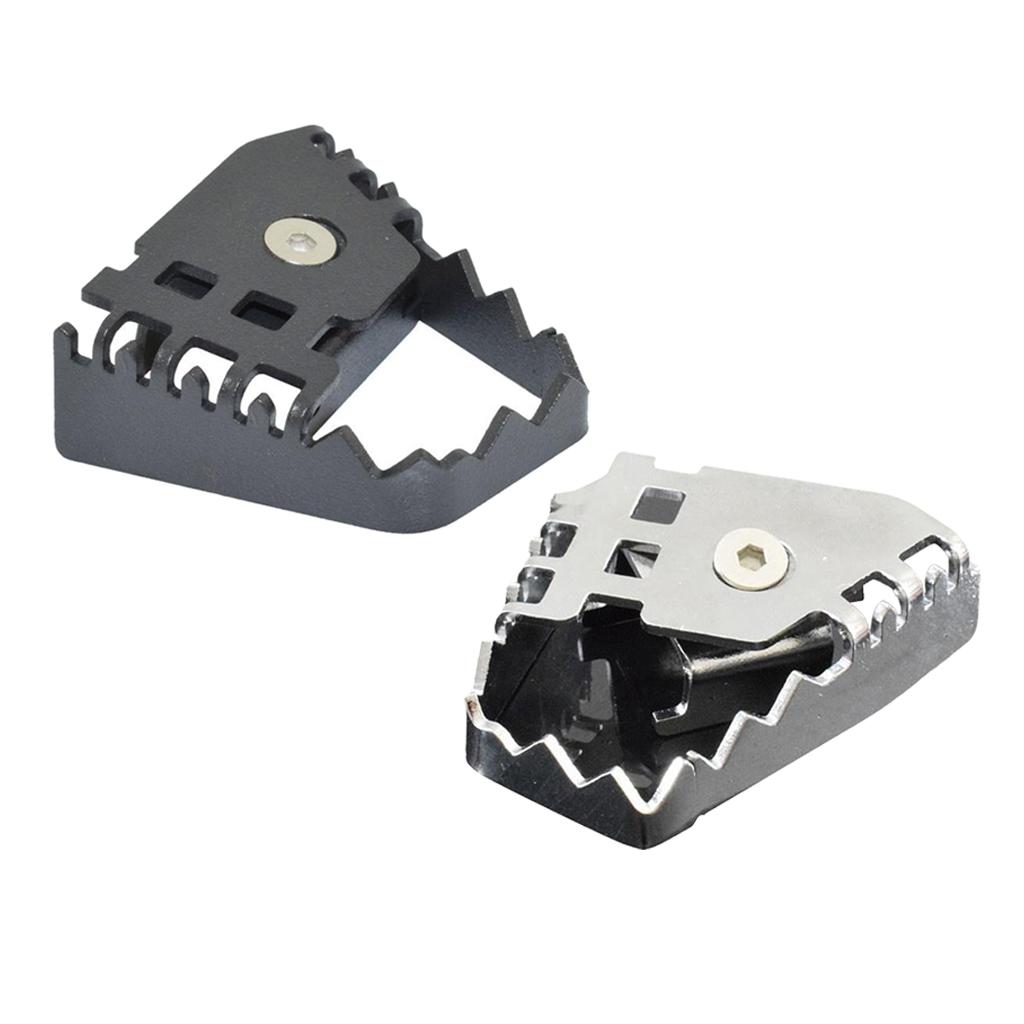 Motorcycle Rear Brake Pedal Extension Step Tip Plate Peg Pad