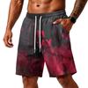 Herren lockere Shorts mit Taschen - Schichtstoff Fitness Training Strandshorts