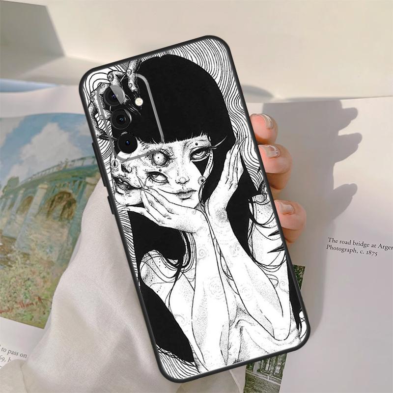 Horror Manga Style Case For Samsung Galaxy A13 A33 A53 A34 A54 A14 A15 A16 A26 A36 A56 A12 A32 A52 A06 A35 A55