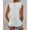 Summer Women T-shirt V-neck Vest Simple Solid Sleeveless Tank Tops Women's Tops
