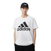 adidas T-shirt Girocollo con Logo a Lettera Uomo Top Bianco Bk0936